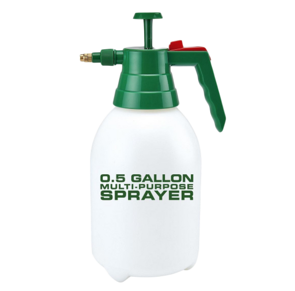 Half-gallon pump sprayer for applying COMPEL SAFEGUARD to wrestling mats