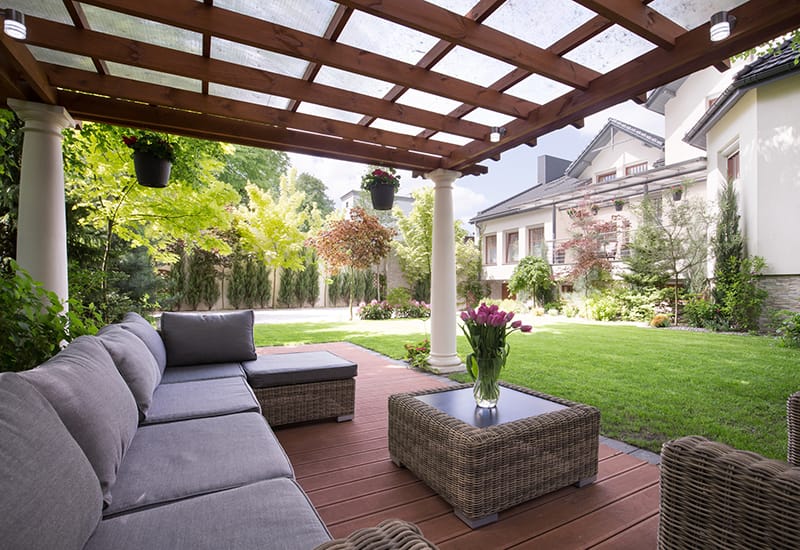 Clean Outdoor Living Space
