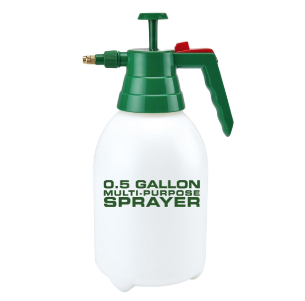 Half-gallon pump sprayer for applying COMPEL SAFEGUARD to wrestling mats
