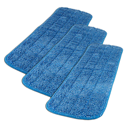 18" Microfiber Wet Mop Pad 3-Pack