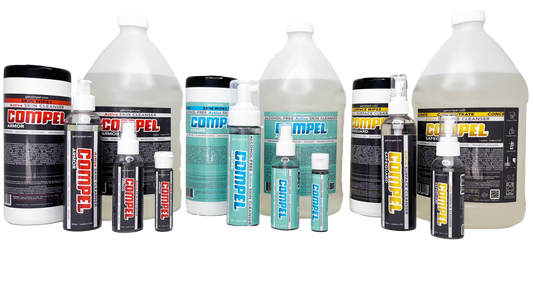 COMPEL Single Program Starter kit with ARMOR, ASSURE, and SAFEGUARD skin and surface cleansers